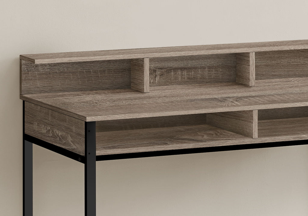 Computer Desk For Home Office, Standing, Storage Shelves, Laptop, Contemporary & Modern