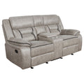Brazelton - Glider Loveseat With Console