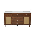Bathroom Vanity With Sink, 5 Legs, Soft Close Drawers