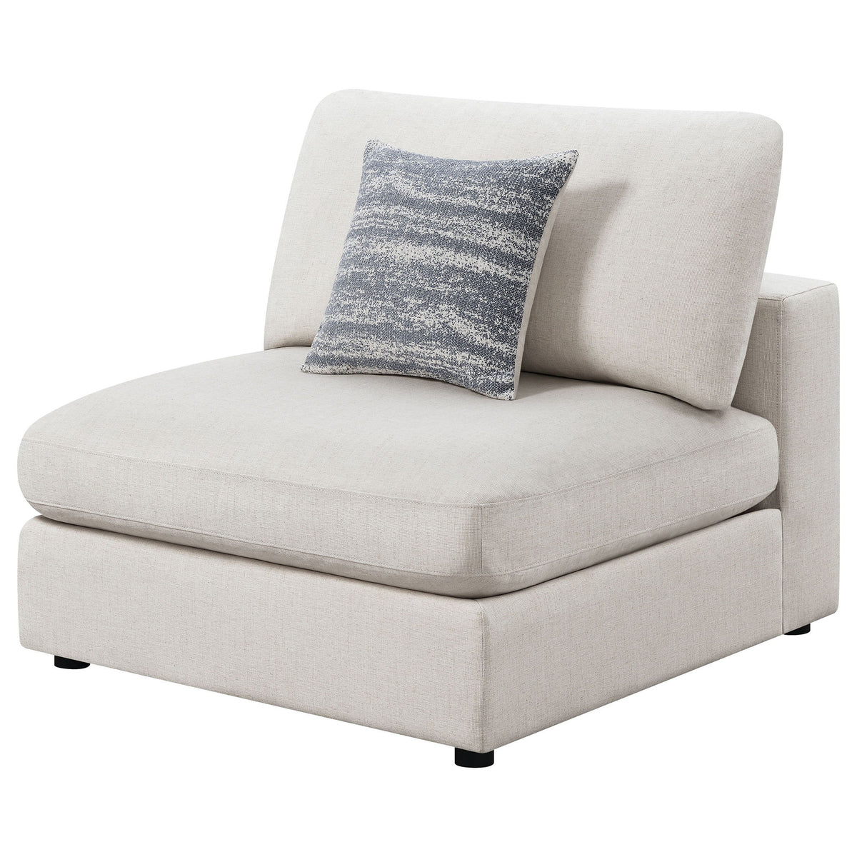 Duncan- Armless Chair With Removable Cushions