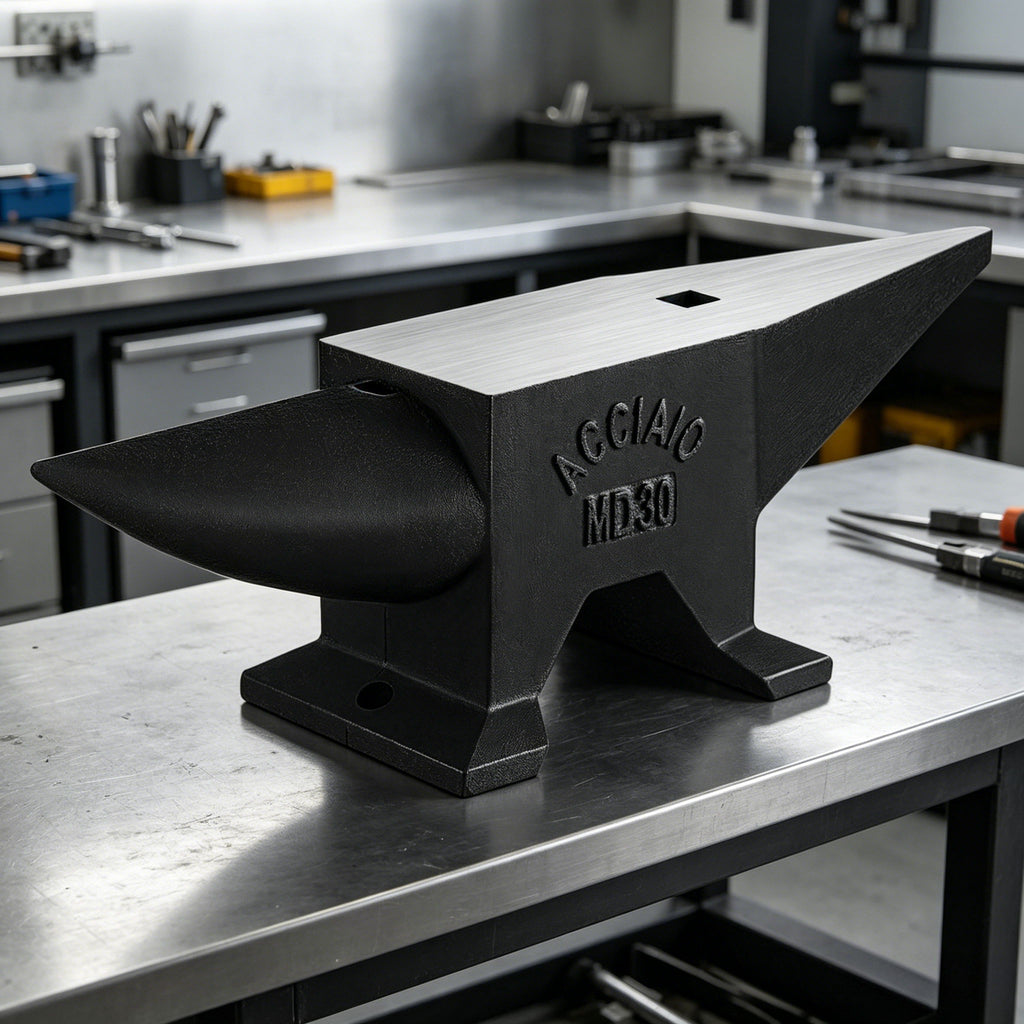 Heavy Duty Cast Steel Anvil, 22 Lbs Single Horn With Large Countertop, High Hardness For smithing