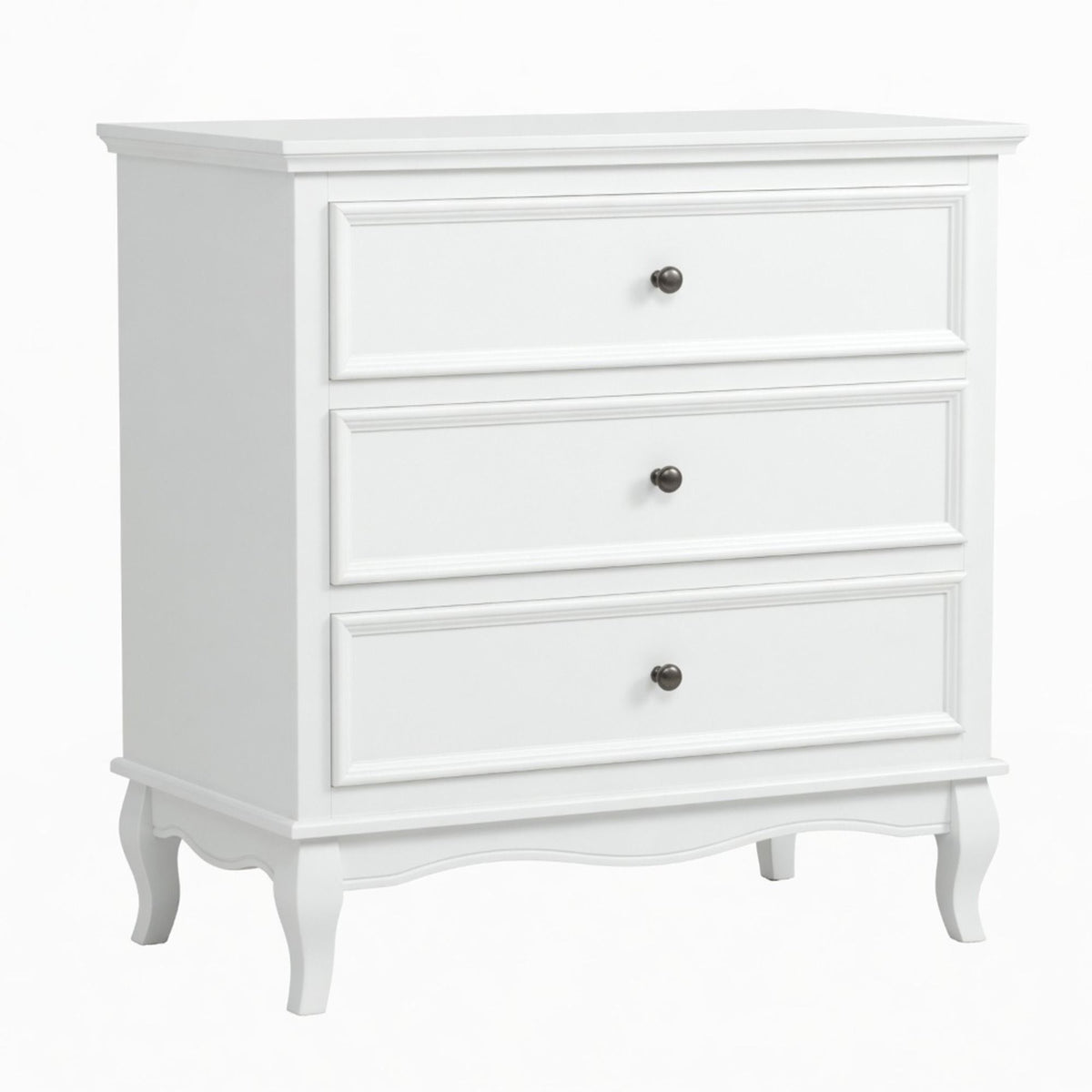 3 Drawer Dresser - White