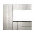 Nova Series - Garage Cabinet Set B With Soft Closing Mechanism - Metallic Gray