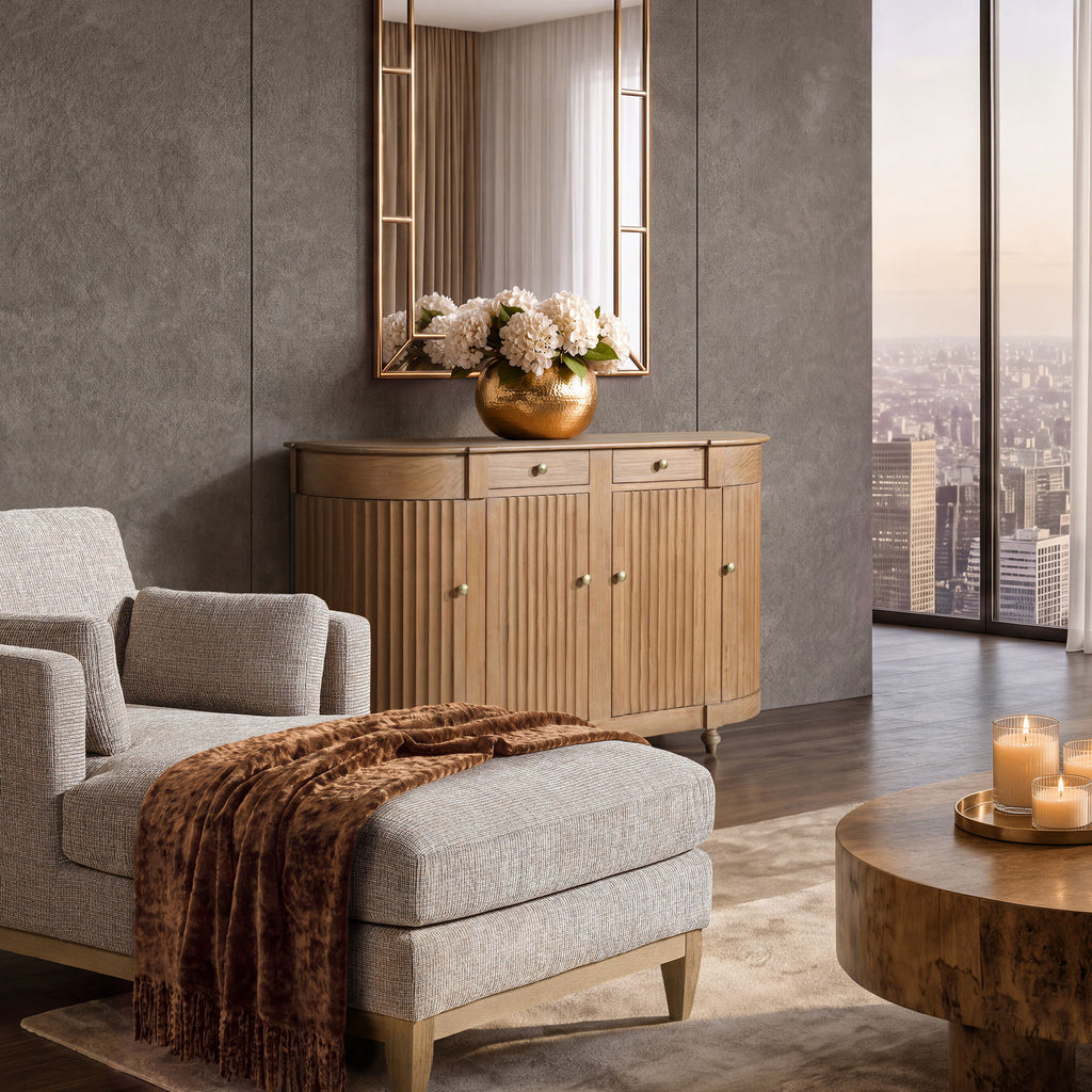 Camille - Side Table - Brown