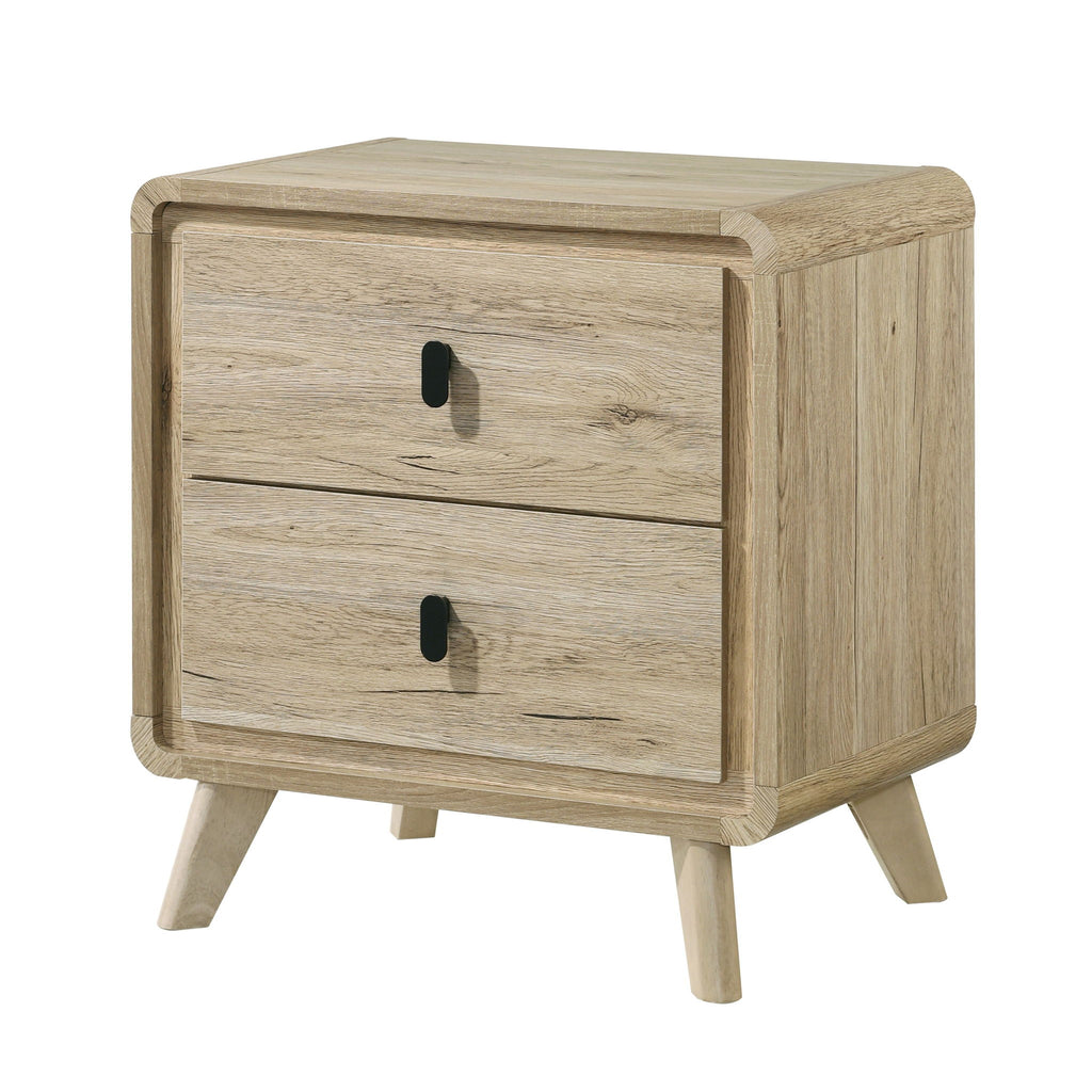 Nightstand & 2 Drawers - Beige