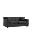 Loveseat Sleeper Sofa With Full Size Pull Out Bed, 2 Seater Convertible Couch For Small Apartments - Gray