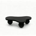 Cloud Shaped Coffee Table & 3 Ball Legs For Living Room - Black