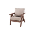 Outdoor Patio Club Chair With Sunbrella Cushions - Brown