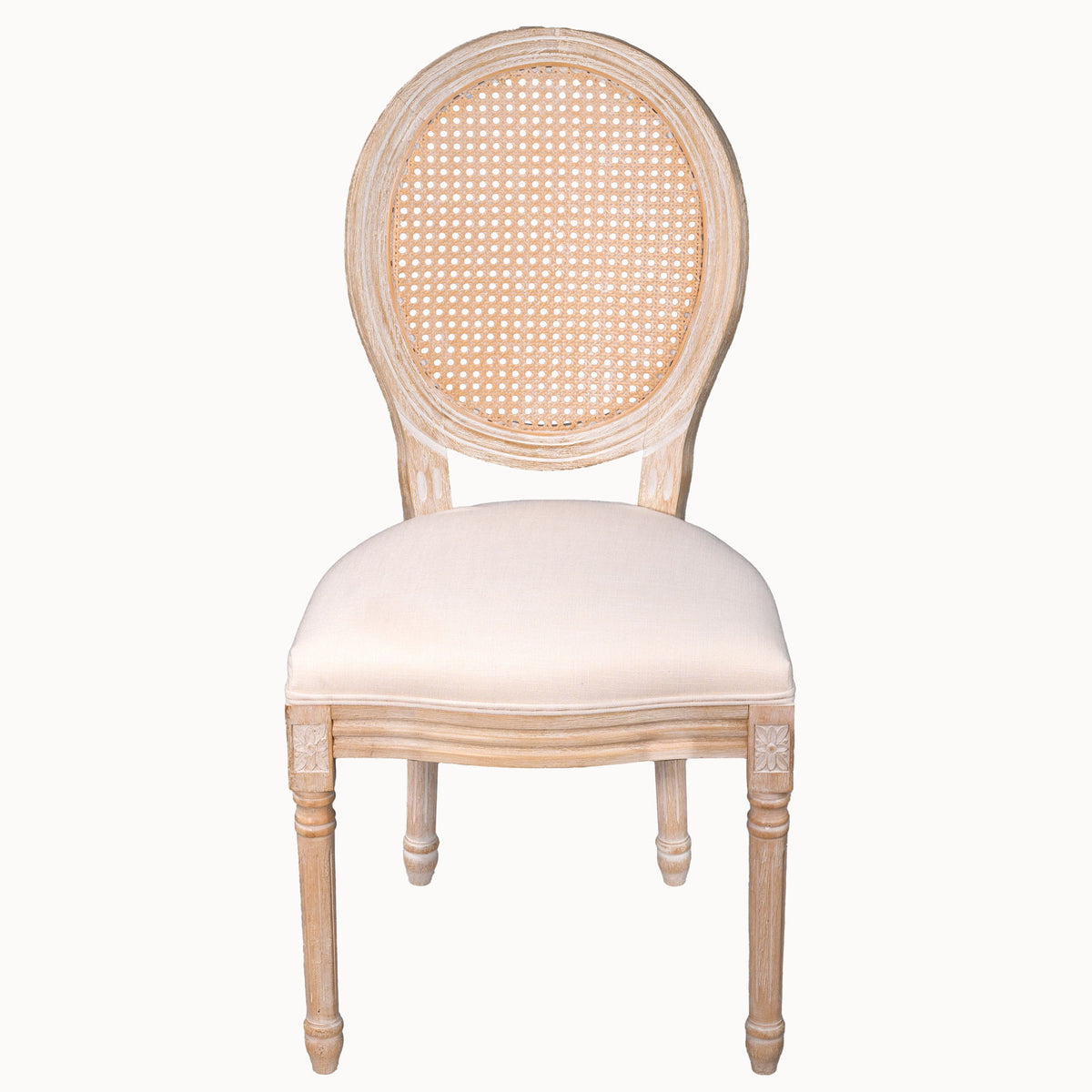 French Country Dining Chairs & Round Back (Set of 2)