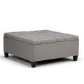 Harrison - Coffee Table Storage Ottoman - Gray