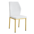 Luxury Simple Chair With Metal Leg