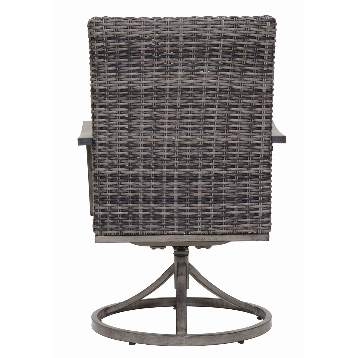 Outdoor Swivel Dining Chair (Set of 2) - Gray