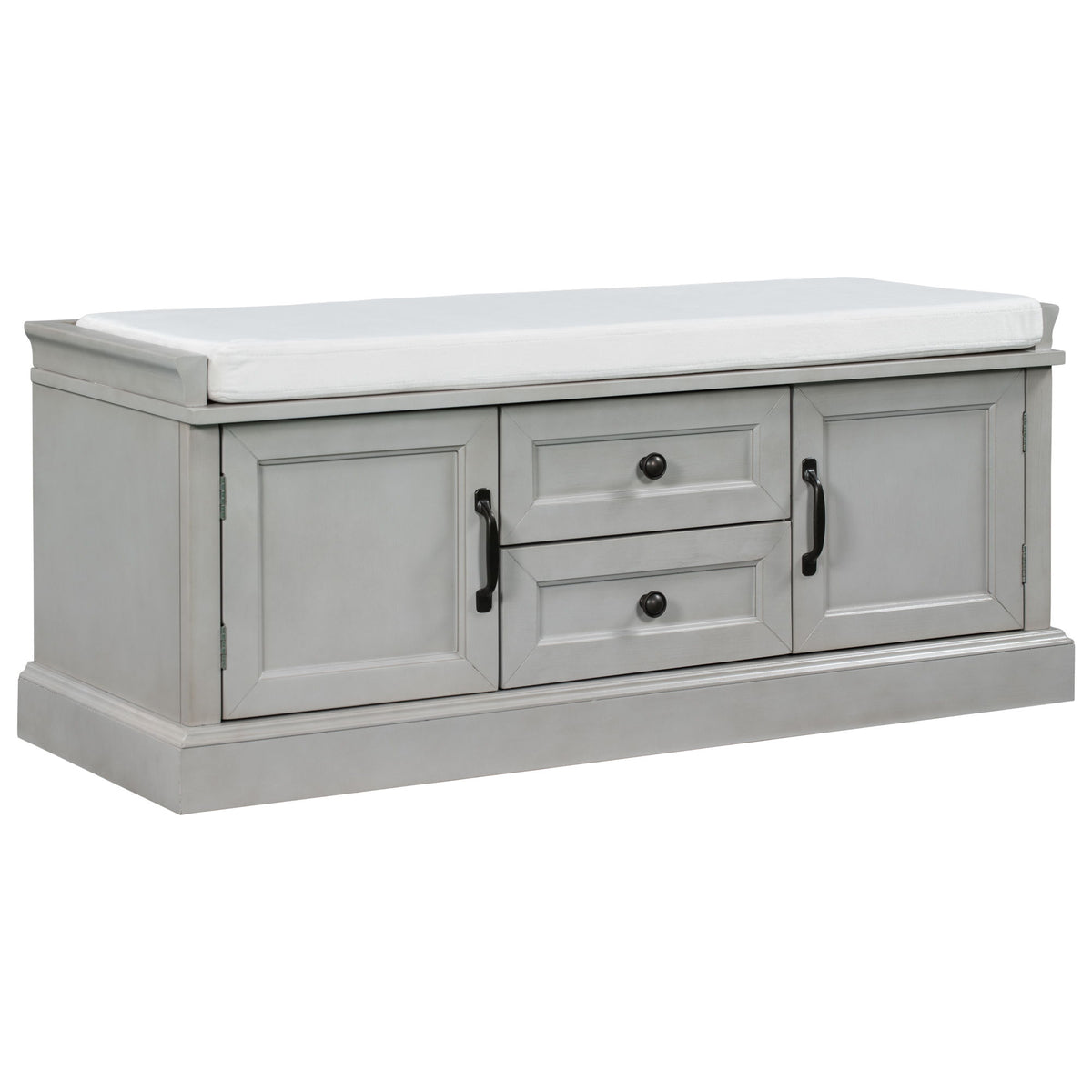 Hearth & Haven Daisy - Storage Bench With 2 Drawers And 2 Cabinets