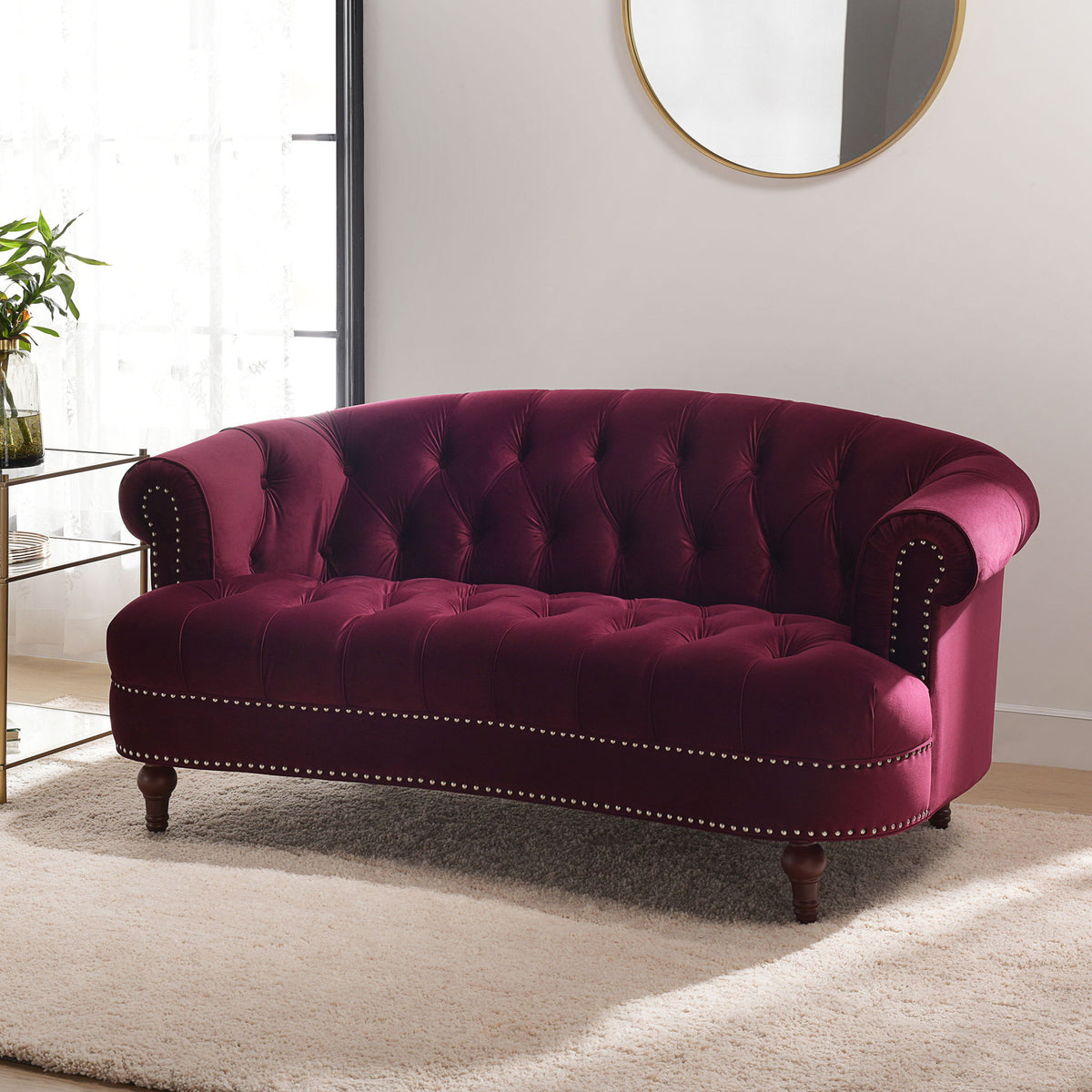 La Rosa - Victorian Chesterfield Loveseat