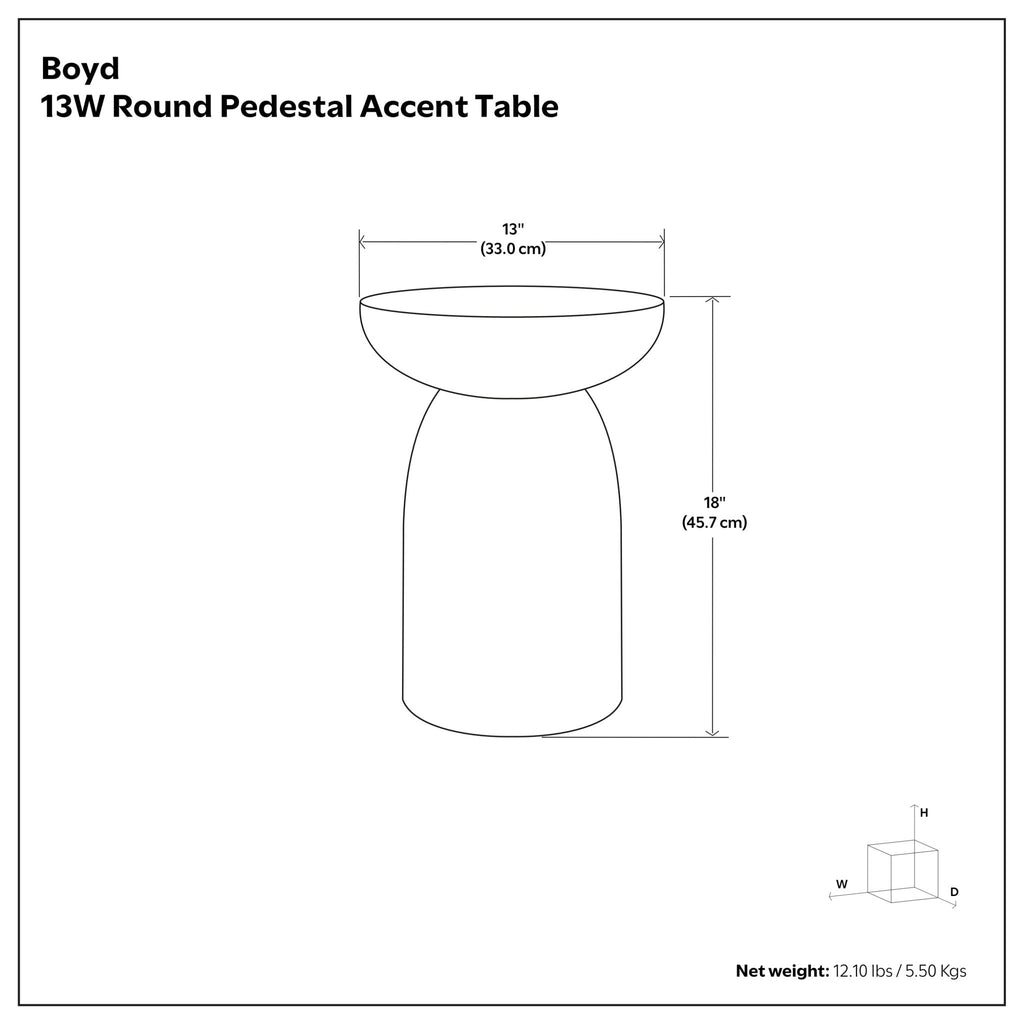 Boyd - Stripe Accent Table - Black