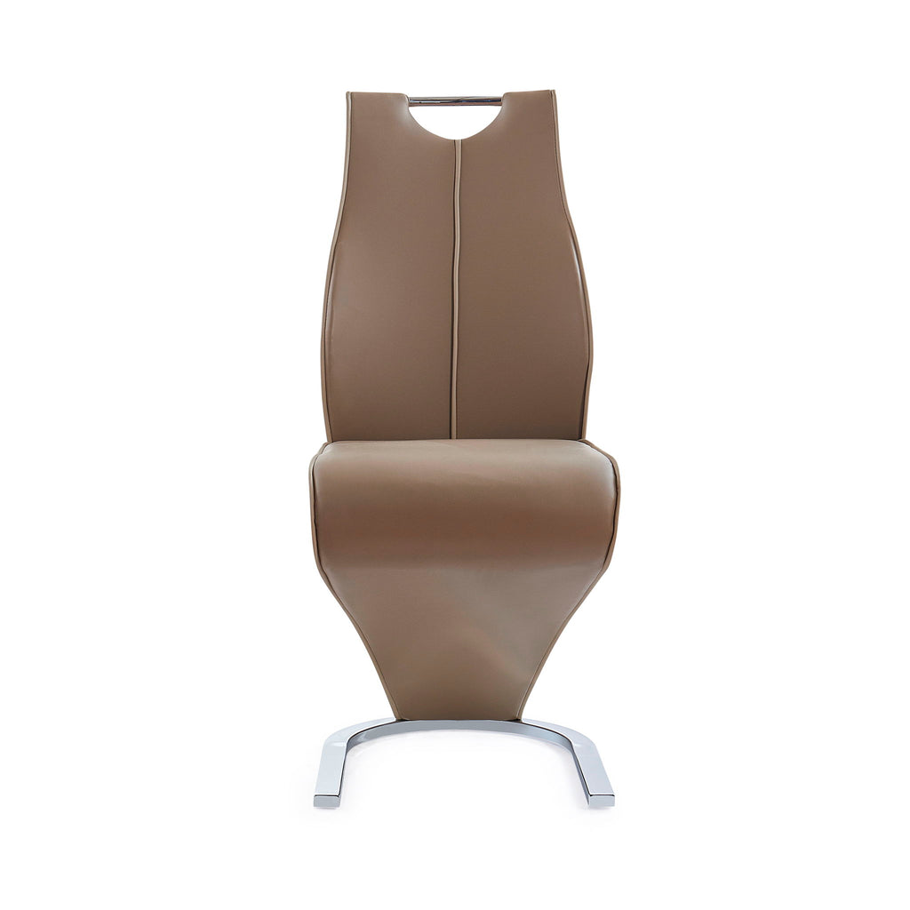 Tony - Dining Chairs (Set of 2) - Brown / Beige