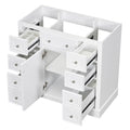 Modern Bathroom Vanity Base Only With 1 Cabinet And 6 Drawers