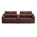 Modular Sofa With Recliners And Cup Holders Sectional Set