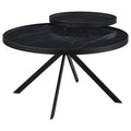 Shayne - Round Top Coffee Table With 2 Tier Design
