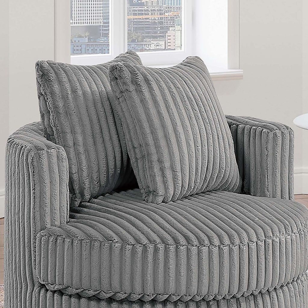 Swivel Upholstered Accent Chair For Living Room