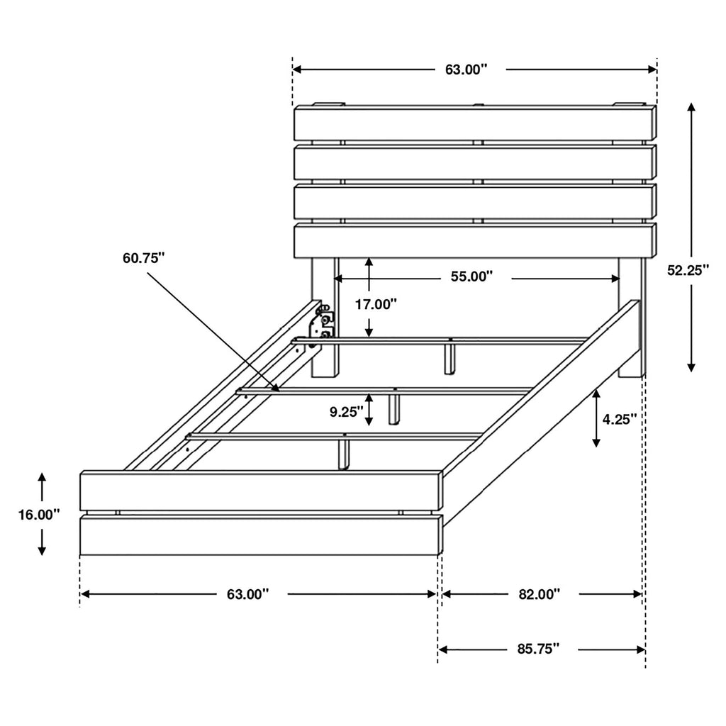 Geary - Slatted Headboard Panel Bedroom Set