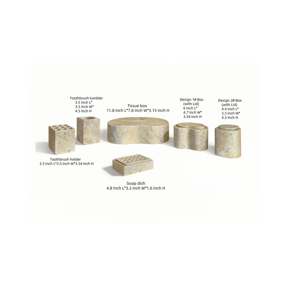 Elegant Bathroom Accessories Set