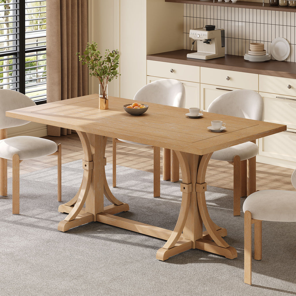 Dining Table With Trestle Base