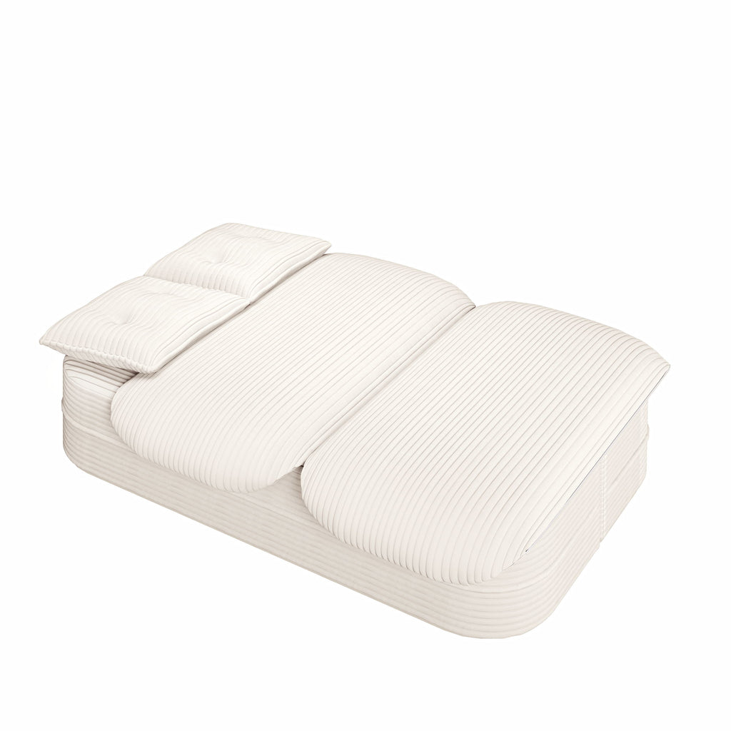 Convertible Floor Sofa Bed With Multi Functional Blanket
