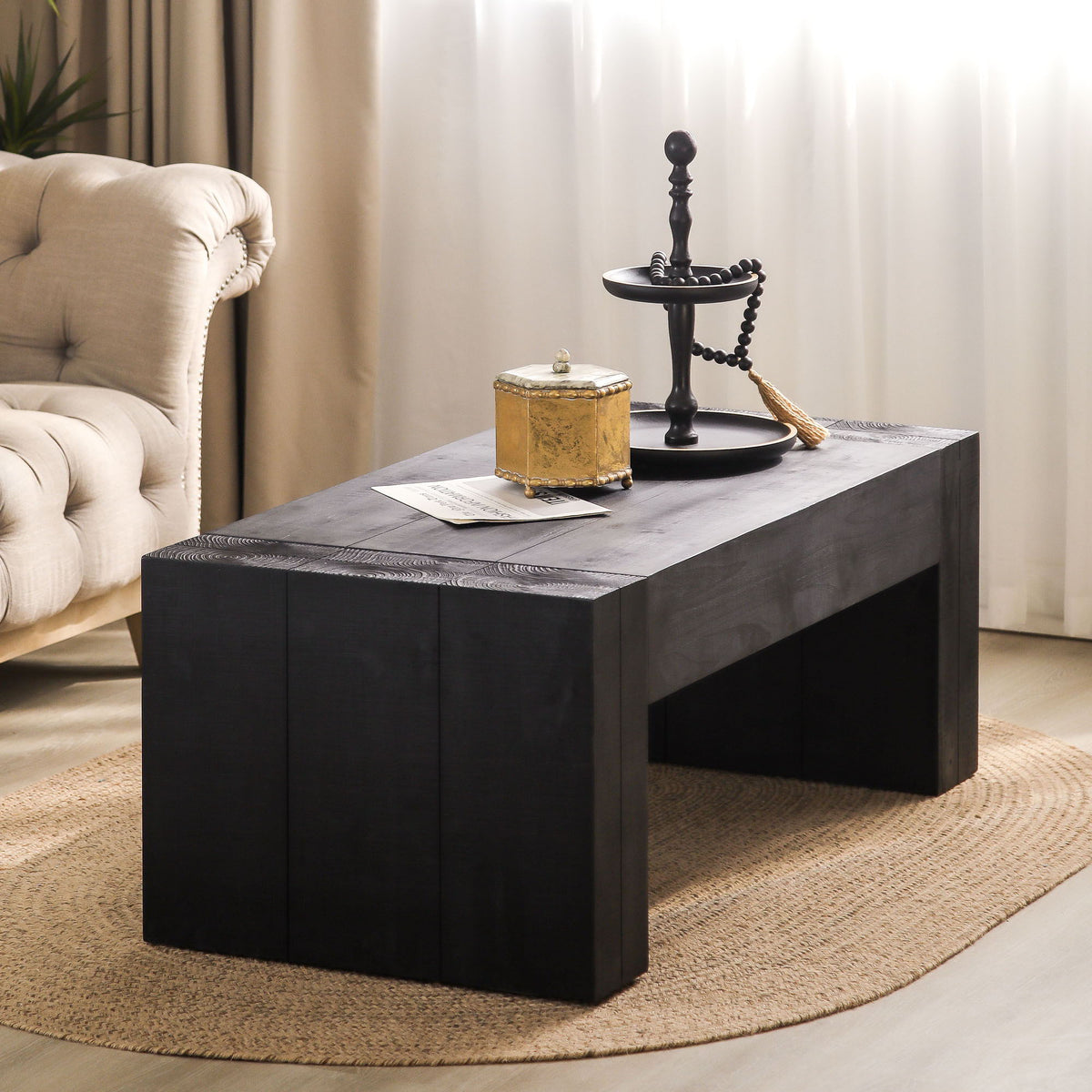 Minimalist Rectangular Center Table For Living Room