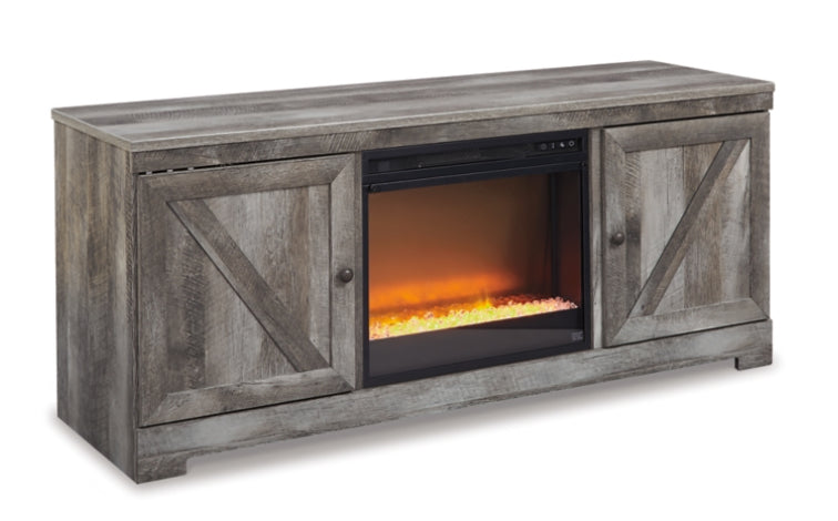 Wynnlow 63” tv stand with electric fireplace ￼