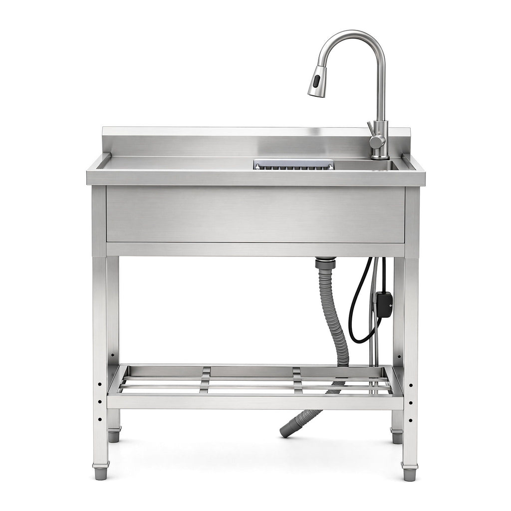 Freestanding Utility Sink With Accents