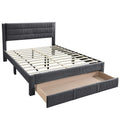 Contemporary Bed With Storage Drawer