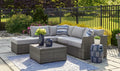 Petal road outdoor sectional with table ￼