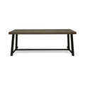 Outdoor Dining Table - Gray / Rustic Metal