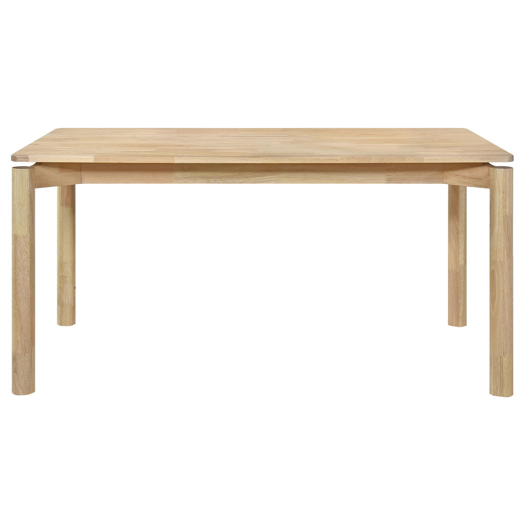 Svenstra - Rectangular Dining Table Set With Armless Side Chairs, Wood, Natural Walnut, 59 X 35.5 X 30 Inches