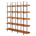 Vintage Industrial 5 Tier Open Bookcase