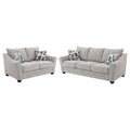 Lido - 2 Piece Sofa Set - Light Gray