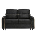 Pull Out Sofa Bed With Adjustable 3 Position Backrest, USB Charging Ports, Side Pockets
