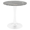 Coffee Table With Round Top For Living Rooms - Gray / White