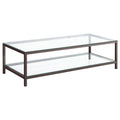 Natasha - 1 Shelf Coffee Table - Nickel