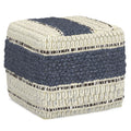 Grady - Handcrafted Square Pouf