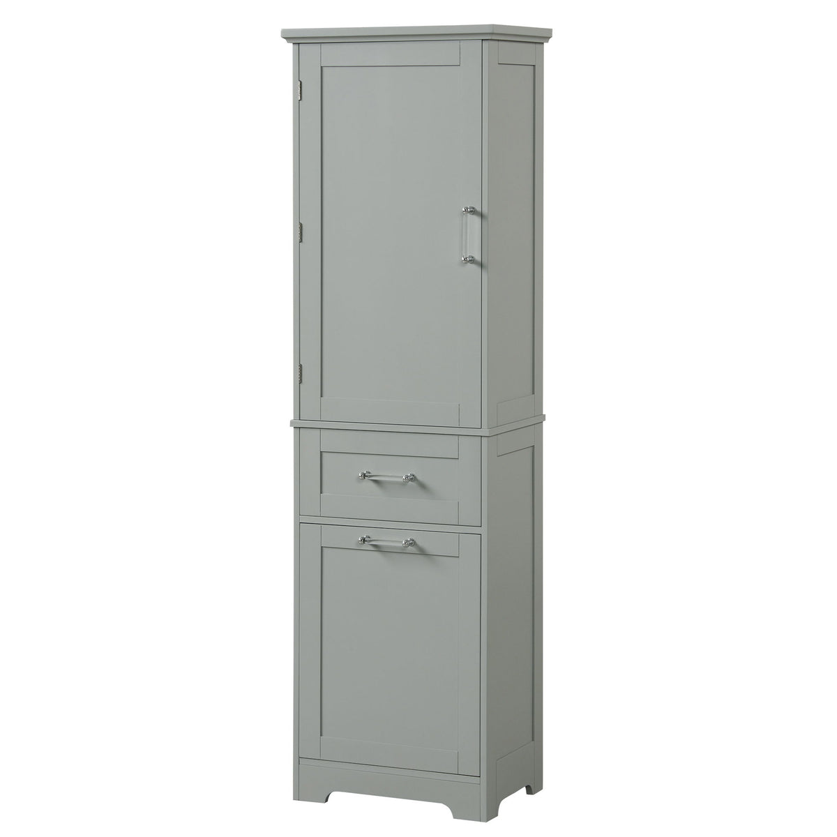 Tall Freestanding Bathroom Storage Cabinet With Adjustable Shelf And 2 Drawers