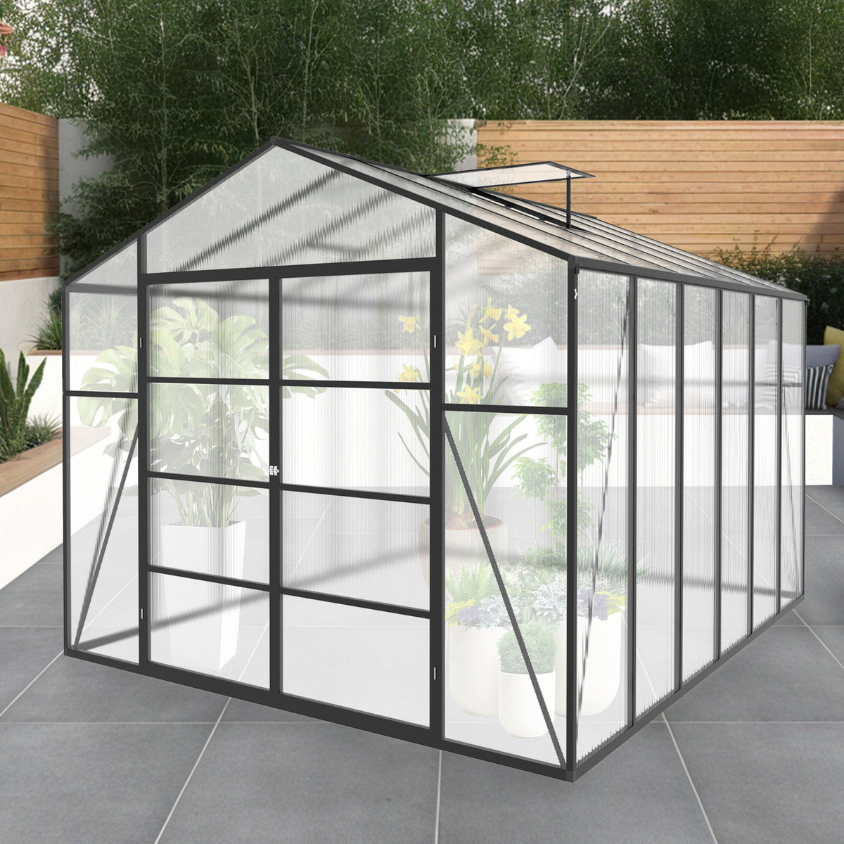 Gain Height Windproof Aluminum house With Raised Base