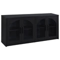 Shayne - 4 Door Sideboard With Arched Doors - Black