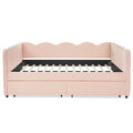 Gingham Daybed & USB Charging Port, Wave Shaped Design