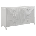 Buckley - 6 Drawer Dresser - Gloss White