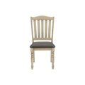 Dining Chair, Upholstered, Side, Transitional (Set of 2) - Gray
