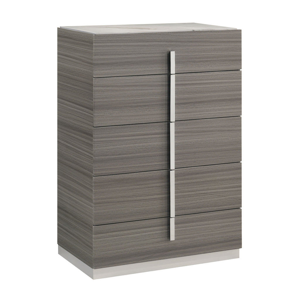 Altima - 5 Drawer Chest - Gray