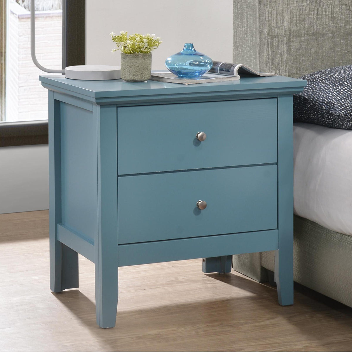 English Dovetailed Drawers Nightstand
