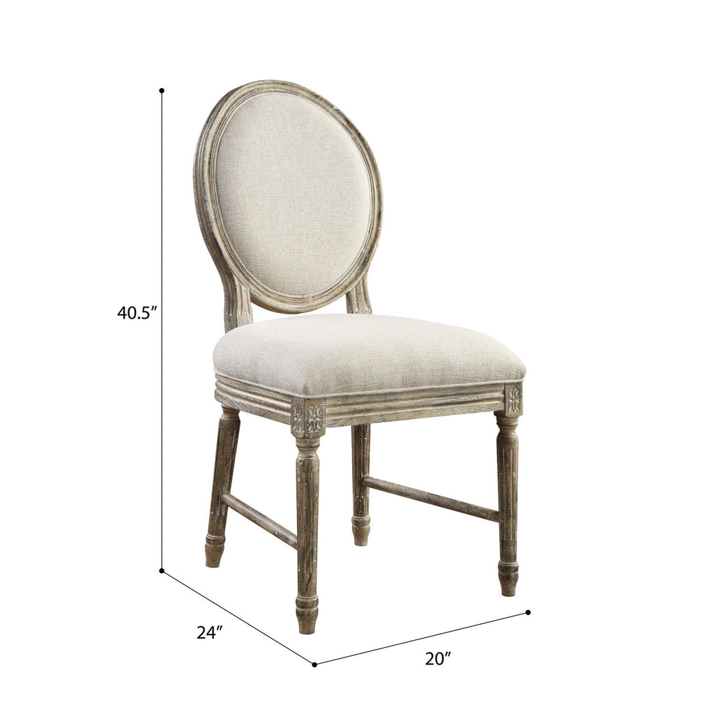 Upholstered Dining Chairs (Set of 2) - Brown